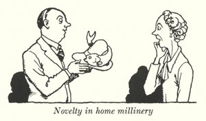 Nyhed inden for hjemmemølleri (litho) af William Heath Robinson