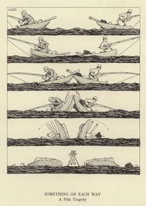 Noget på hver vej, en fisketragedie af William Heath Robinson