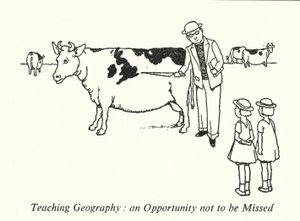 Undervisning i geografi, en mulighed du ikke må gå glip af (litho) af William Heath Robinson