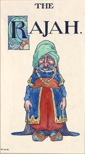 The Rajah (akvarel på papir) af William Heath Robinson