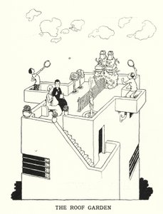 Taghaven (litho) af William Heath Robinson