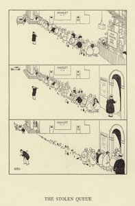 Den stjålne kø af William Heath Robinson