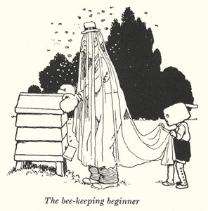 Biavlerbegynderen (litho) af William Heath Robinson