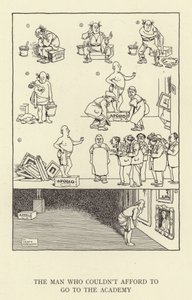 Manden, der ikke havde råd til at gå på akademiet af William Heath Robinson