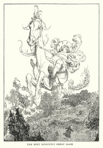 Den mest uhyggeligt store hoppe (litho) af William Heath Robinson