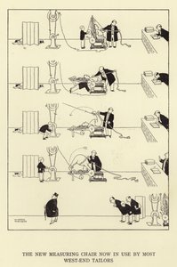 Den nye målestol er nu i brug af de fleste west-end skræddere af William Heath Robinson