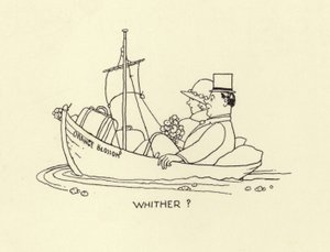 Hvorhen, ægtepar indstilling af på havet af gift liv af William Heath Robinson