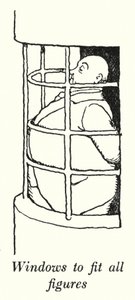 Vinduer, der passer til alle figurer (litho) af William Heath Robinson