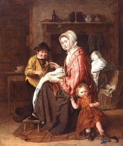 Ikke længere baby! ca. 1860 (olie på lærred)