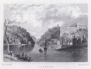 Clifton (gravering) af William Henry (after) Bartlett