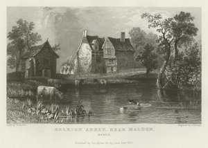 Beeleigh Abbey, nær Maldon, Essex af William Henry Bartlett