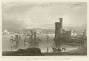 Black Rock Castle af William Henry Bartlett