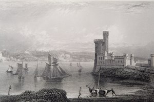 Black Rock Castle, nær Cork, Irland, 1830