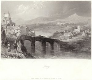 Bray i County Wicklow af William Henry Bartlett
