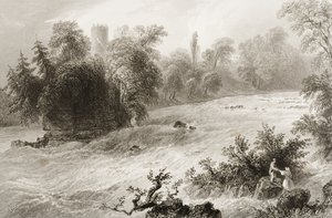 Castleconnell og Doonass Rapids, County Limerick, Irland, fra 