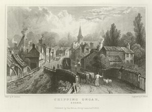 Chipping Ongar, Essex af William Henry Bartlett