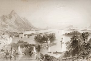 Clew Bay set fra Westport, County Mayo, fra 