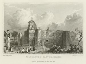 Colchester Castle, Essex af William Henry Bartlett
