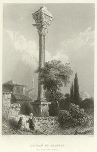 Søjle af Marcian, Konstantinopel af William Henry Bartlett