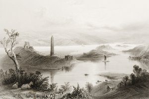 Devenish Island, County Fermanagh, Irland, fra 