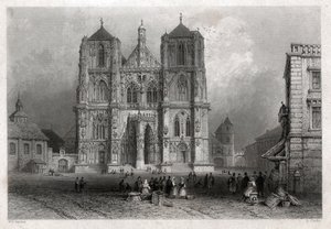 Dome of Regensburg. (stik, ca. 1830) af William Henry Bartlett