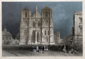 Dome of Regensburg. (stik, ca. 1830) af William Henry Bartlett