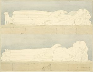 Afbildninger af Canynges i St Mary Redcliffe af William Henry Bartlett