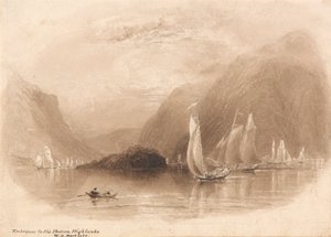 Indgang til Hudson Highlands af William Henry Bartlett