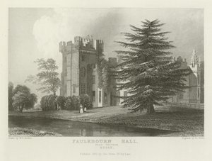 Faulkbourne Hall, nær Witham, Essex af William Henry Bartlett