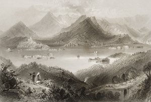 Glengarriff, County Cork, Irland, fra "Scenery and Antiquities of Ireland" af George Virtue, 1860