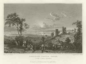 Hadleigh Castle, Essex, ser mod Sheerness af William Henry Bartlett
