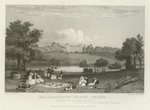 Hallingbury Place, Essex, sæde for J A Houblen, Esquire af William Henry Bartlett