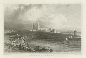 Harwich, Essex af William Henry Bartlett