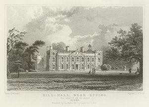 Hill-Hall, nær Epping, sæde for Sir William Smyth, Essex af William Henry Bartlett