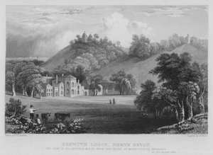 Kenwith Lodge, North Devon (gravering) af William Henry Bartlett