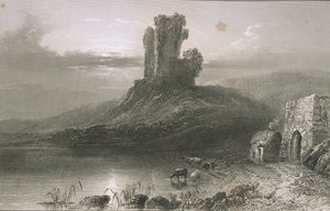 Kilcolman Castle, County Cork, Irland, fra 
