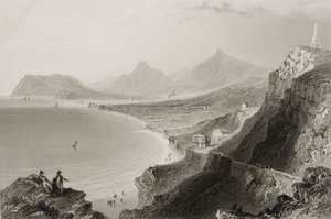 Killiney Bay, County Dublin, Irland, fra 