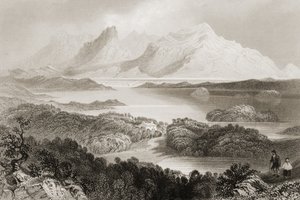 Lake Garromin, Connemara, County Galway, fra 