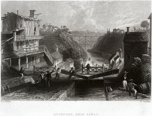 Lockport, Erie Canal af William Henry Bartlett