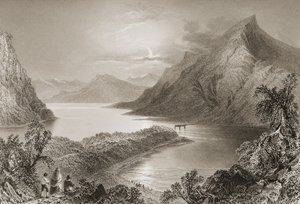 Lough Inagh, Connemara, County Galway, fra 