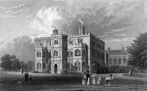 Marks Hall, Coggeshall, Essex, graveret af John Carr Armytage, 1833