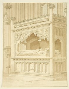 Monument til William Canynges i St Mary Redcliffe af William Henry Bartlett