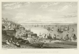 Queenstown havn af William Henry Bartlett