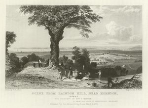 Scene fra Laindon Hill, nær Horndon, Essex af William Henry Bartlett