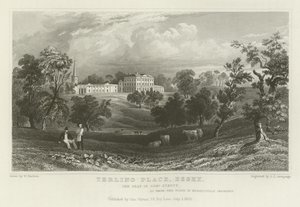 Terling Place, Essex, sæde for general Strutt af William Henry Bartlett