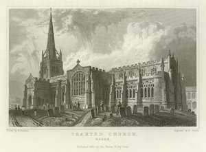 Thaxted Church, Essex af William Henry Bartlett