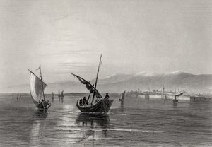 Balkan, Bulgarien, fra nær Widden, indgraveret af J. Godfrey af William Henry Bartlett