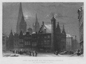 Fredag ​​marts, Gent (gravering) af William Henry Bartlett