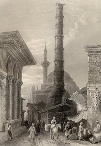 The Tchernberle Tash, Konstantinopel, Istanbul, Tyrkiet, indgraveret af J. Carter af William Henry Bartlett