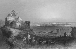 Tyre, fra fastlandet af William Henry Bartlett